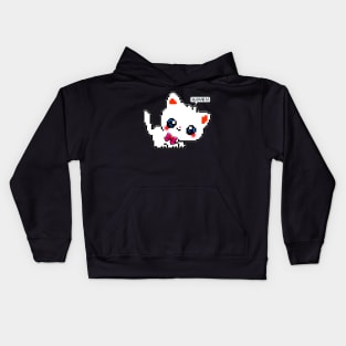 8bit cat Kids Hoodie